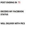Post Ending in X Post Ending in X