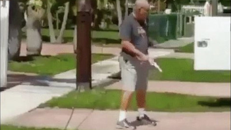 Florida Man Shoots AT&T Truck Tires Out