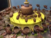 Spinning Chocolate Zoetrope Illusion