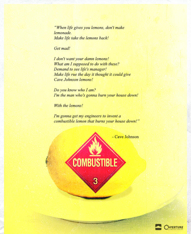 [Image 121107] Cave Johnson / Combustible Lemons Know Your Meme