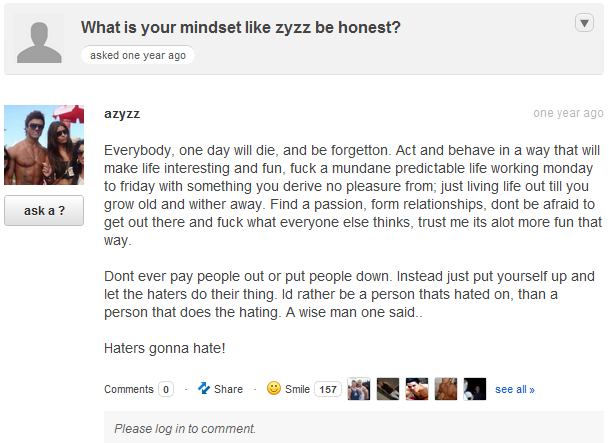 Story of zyzz image