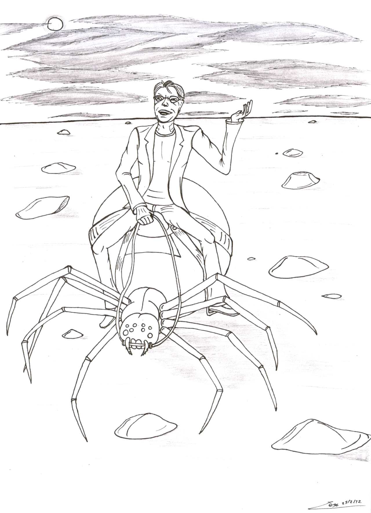 Stephen King Riding a Giant Spider Know Your Meme