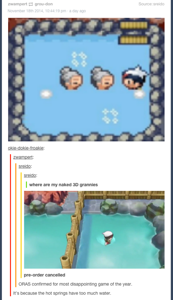 Nekkid 3d grannies where???? Too Much Water Know Your Meme