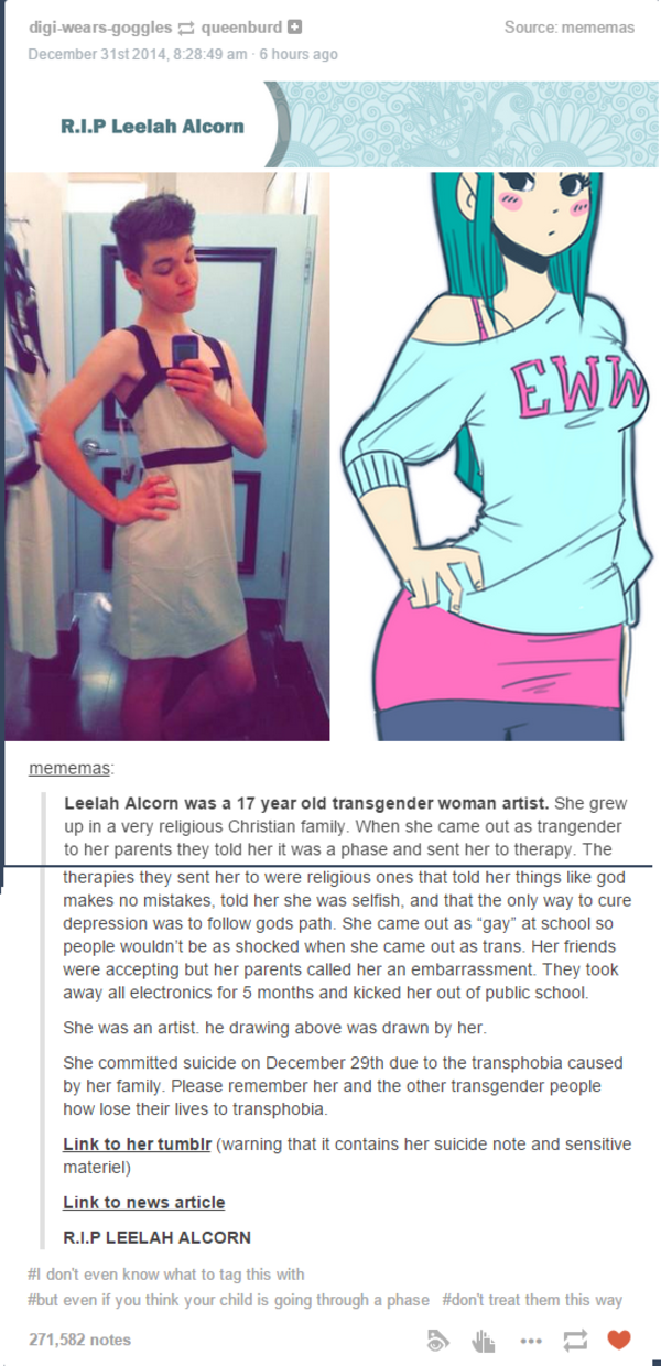 Image 889059 Leelah Alcorn s Suicide Know Your Meme