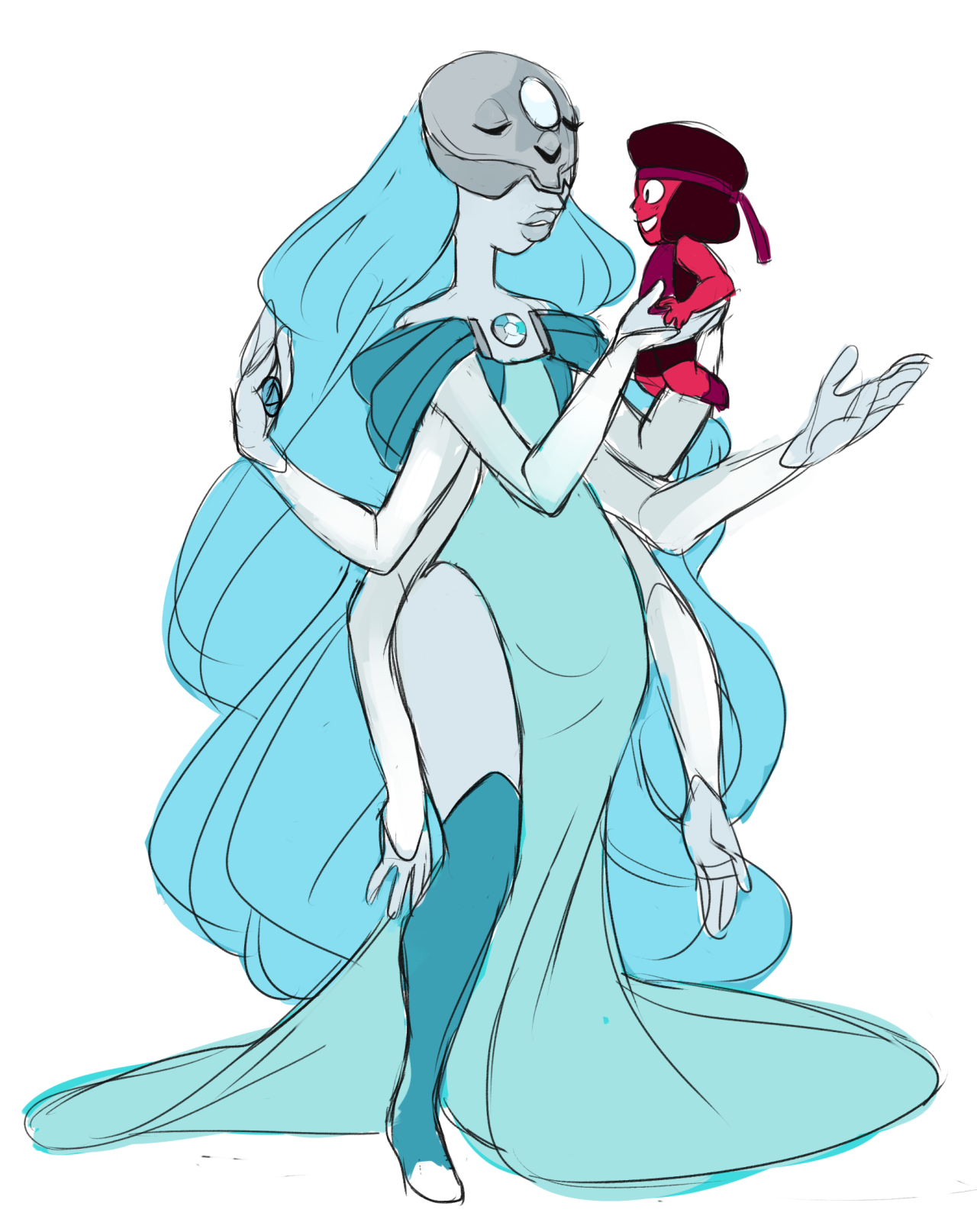 Opal Sapphire Aquamarine Steven Universe Know Your Meme