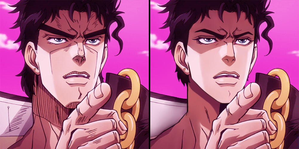 How Jotaro looks vs. how his mother sees him JoJo's Bizarre Adventure