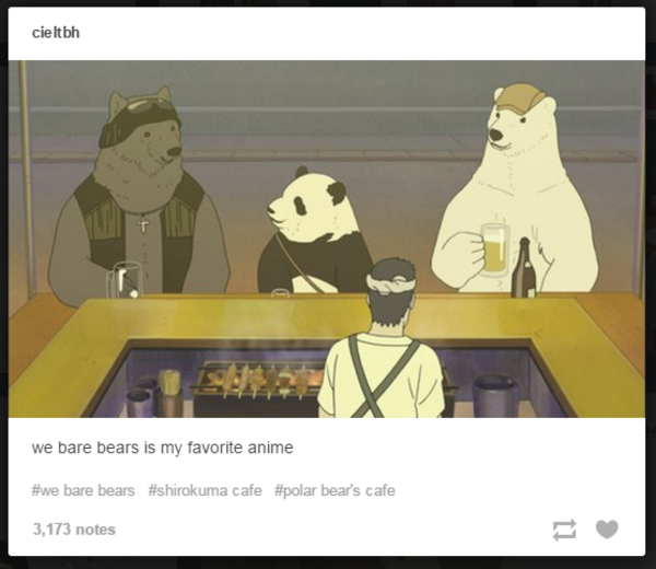 Best anime | We Bare Bears | Know Your Meme