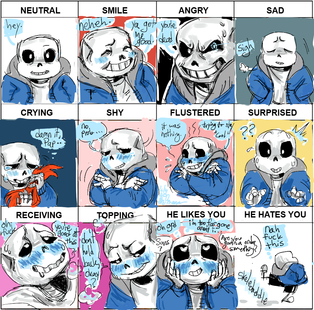 undertale sans x funny reader