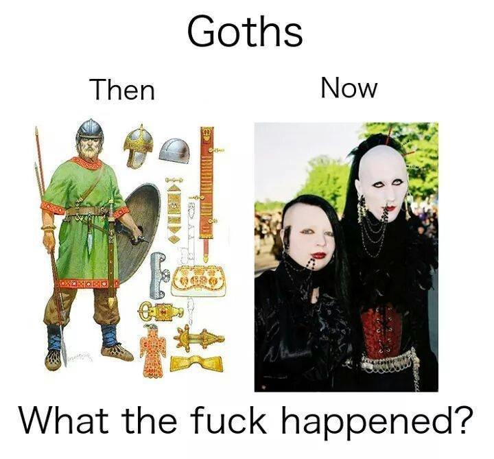 Goths then vs now Goth Know Your Meme