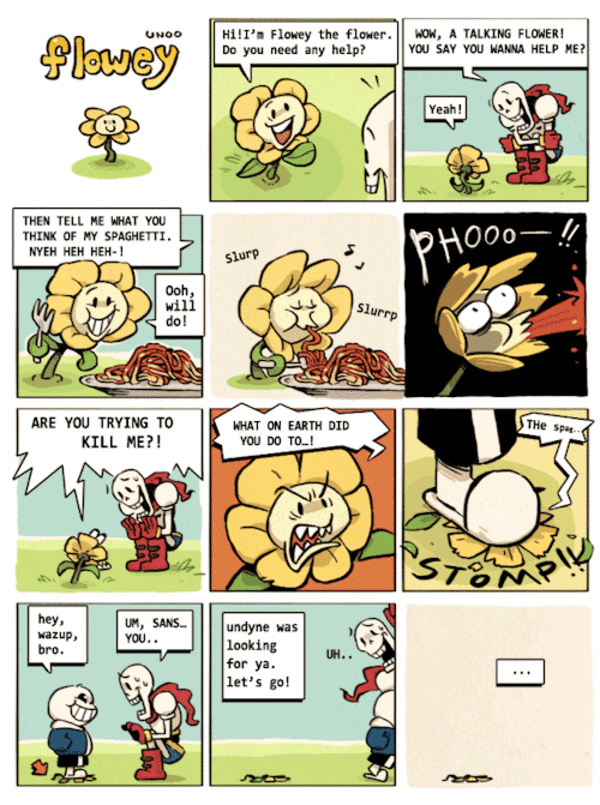 Flowey The Comic Undertale Know Your Meme
