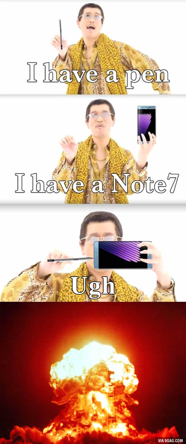 Galaxy Note7 at its best "Pen Pineapple Apple Pen" Know Your Meme