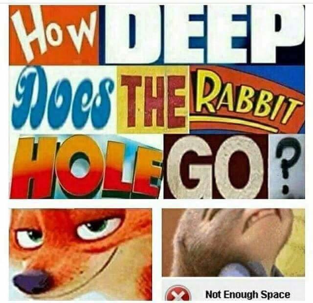 How deep does the rabbit hole go? V2 Zootopia Know Your Meme