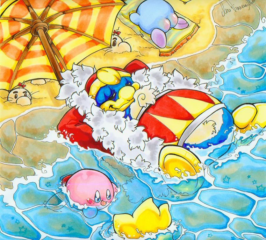 A blue Kirby is showing his ass! Kirby's Human Feet Know Your Meme