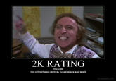 YOU DON'T HAVE A 2K RATING