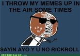 I Throw My Hands Up In The Air Sometimes Saying Ayo