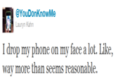Text in Bed, Drop Phone on Face