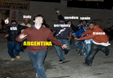 Argentina is white