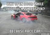 BECAUSE RACE CAR