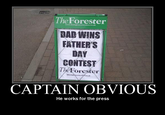 Captain Obvious