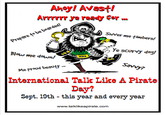 Talk Like A Pirate Day