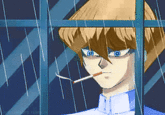 Season 0 Kaiba Staring At the Rain Through a Window