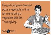 Pizza is a Vegetable
