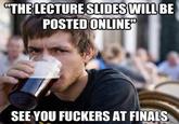 Lazy College Senior