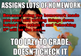 Unhelpful High School Teacher