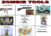 Zombie Tools/Zombie Survival Sheet