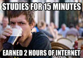 Lazy College Senior