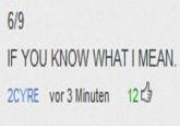 If You Know What I Mean