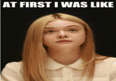 At First I Was Like...