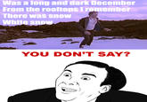 You Don't Say?