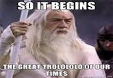 So it begins/Foreboding Gandalf