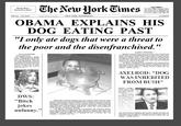 Obama the Eater of Dogs
