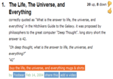 The Answer To Life, The Universe and Everything (42)
