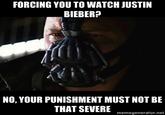 Your Punishment Must Be More Severe