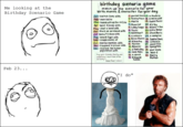 Birthday Scenario Game