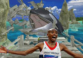 Mo Farah Running Away From Things