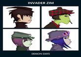 Gorillaz "Demon Days" Cover Art