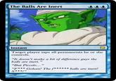 The Balls are Inert