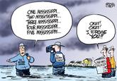Land Mass between New Orleans and Mobile