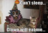 Can't sleep, clown will eat me