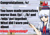 It's Still Shitposting Even If You Are Being Ironic
