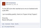 University Compliment Facebook Pages
