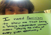 Who Needs Feminism?