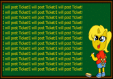 Bart Simpson's Chalkboard Parodies