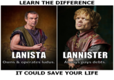 Learn/Know the difference, it could save your life