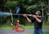 Obama Skeet Shooting Photo