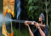 Obama Skeet Shooting Photo